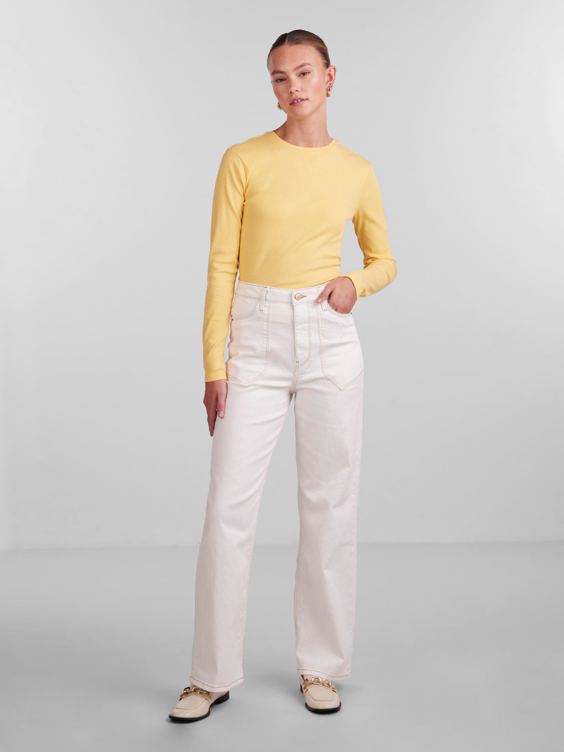 PCRUKA T-Shirt - Flax